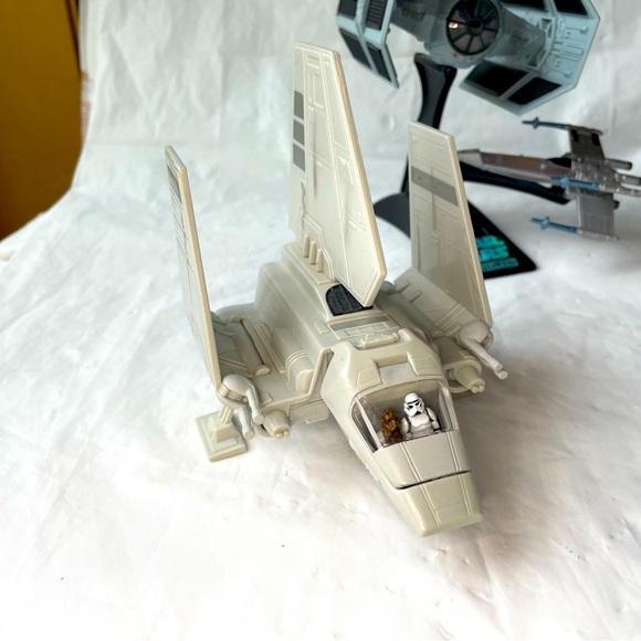 3 1995 Star Wars Micro Machines Action Fleet w/ Pilots - Picture 4 of 5